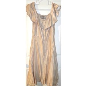 H&M. Short Dress. Pinstripe. Soft. Flowy.  SIZE XS.